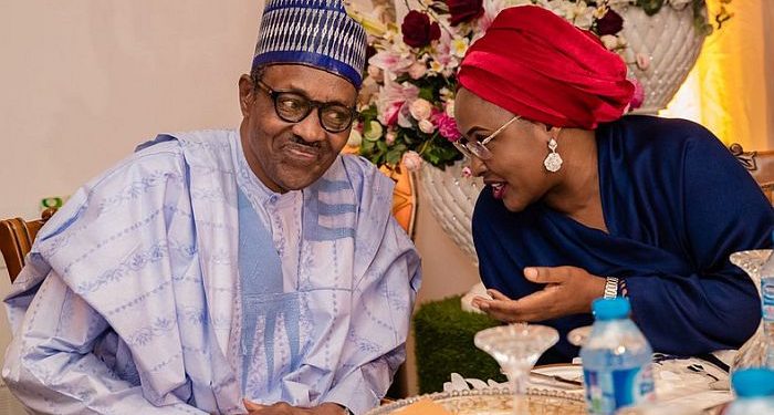 President Buhari and wife, Aisha